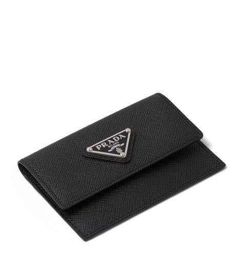 prada saffiano leather card holder men|Prada saffiano card wallet.